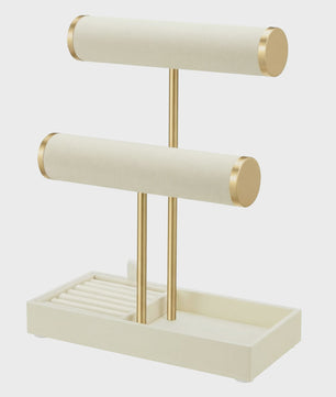 SONGMICS Sieraden Organizer met 3 etages en fluwelen afwerking
