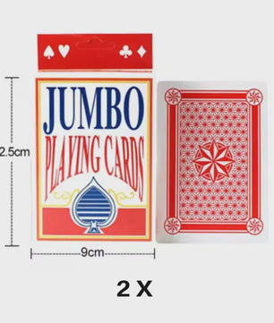Super Jumbo Speelkaarten - Dubbel Zo Groot - Perfect voor Feestjes en Spellen