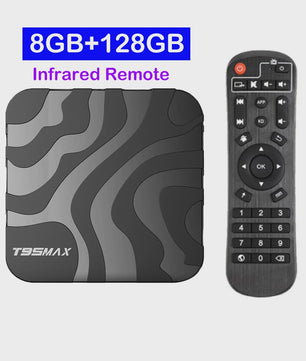 T95 Max Smart TV Box: 8K Ultra HD Streaming met Android 16, 8GB RAM, 128GB Opslag, Dual Band WiFi & Bluetooth 6.0