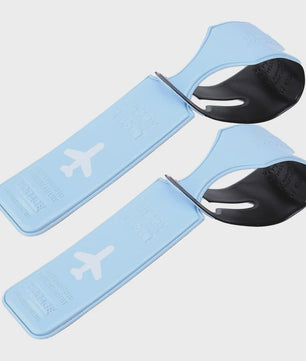 Set van 2 Draagbare Bagagelabels - Stevige Kleuren Kofferhangers voor Reizen