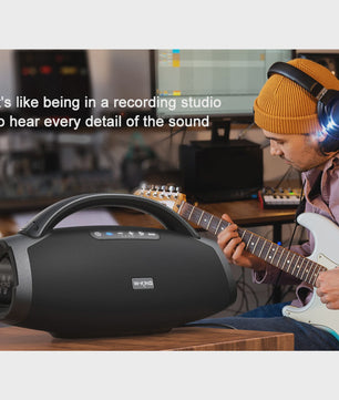 W-KING X20 Draagbare Bluetooth Speaker 200W RMS - Massieve Bas, IPX7 Waterdicht & 24u Speeltijd