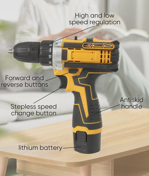 Accu Klopboormachine Set met Lithium-Ion Batterij - Draadloos & Compact