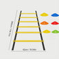 Agility Ladder & Voetbal Trainingscones Set voor Snelheid, Wendbaarheid en Voetbaltraining