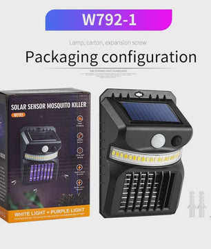 Solar Tuinlamp met Muggenkiller & Bewegingssensor - Waterdicht Buitenlicht