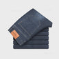 Herfst/Lente Heren Jeans - Comfortabele Stretch Katoen, Recht Model, Grijs