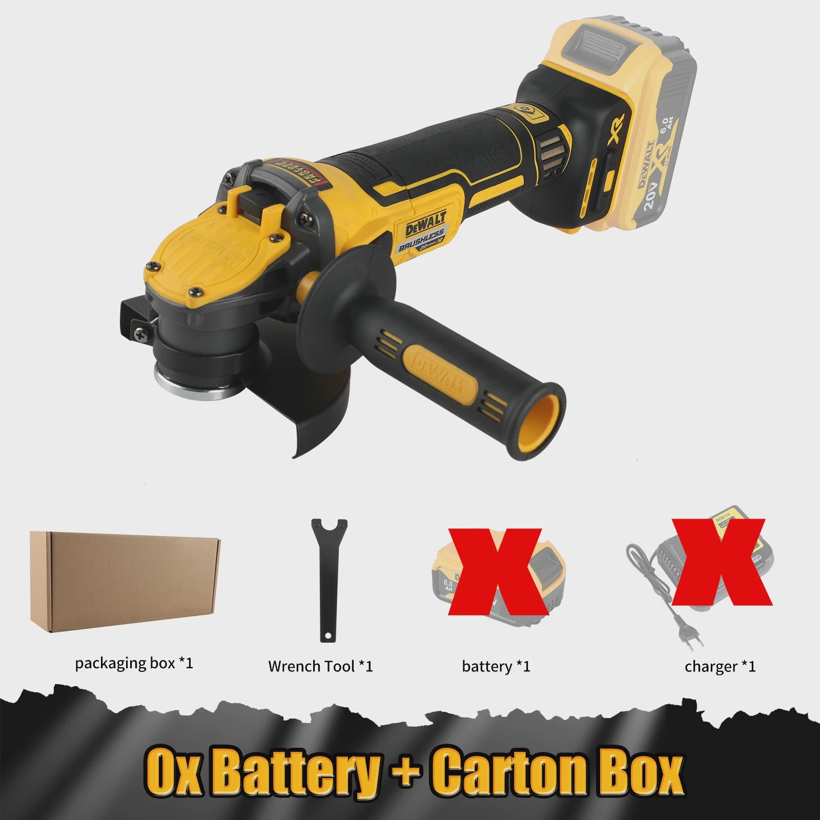 DEWALT DCG409 Haakse Slijper 20V Brushless Snoerloos 125mm - Krachtige Polijstmachine
