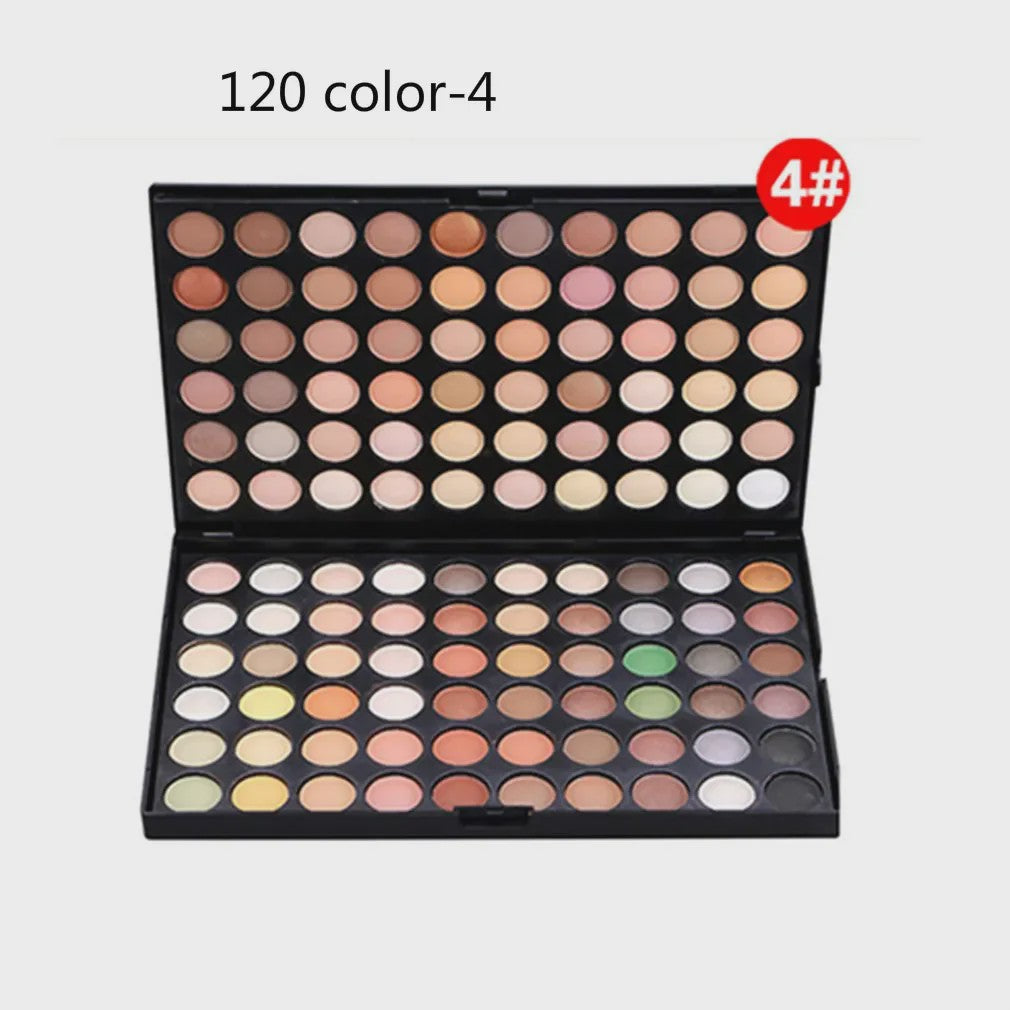 Professioneel 120 Kleuren Oogschaduw Palette - Matte, Glitter & Waterproof