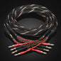 High-End Hifi Luidsprekerkabel - 6N OFC Koper, Vergulde Banana/Y-stekkers