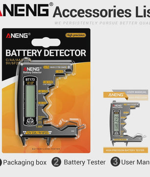 ANENG SZ818 Digitale Multimeter - Batterijtester, AC/DC Spanning & Stroom, Weerstand - Elektronica Reparatie Tool