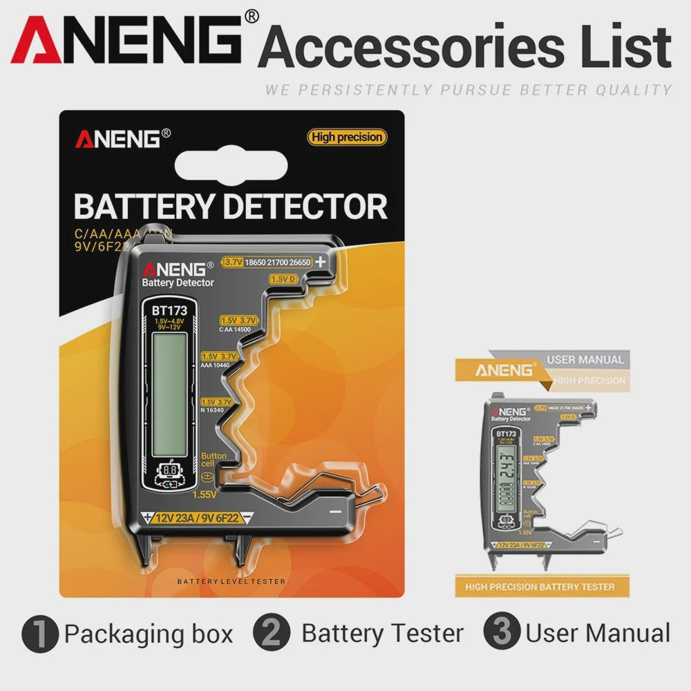 ANENG SZ818 Digitale Multimeter - Batterijtester, AC/DC Spanning & Stroom, Weerstand - Elektronica Reparatie Tool