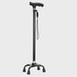 Verstelbare Aluminium Wandelstok met LED-lamp en Anti-slip Vierpoot