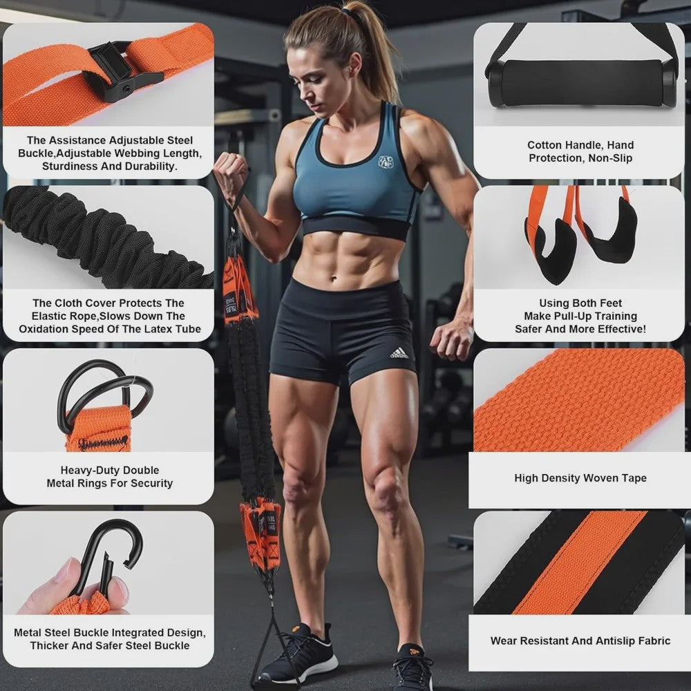 Verstelbare Pull-Up Assist Band voor Krachttraining & Fitness