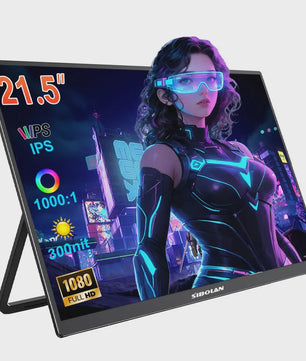 Sibolan 21.5" Draagbare Monitor - 1080P IPS, 100Hz, USB-C/HDMI, Ingebouwde Standaard