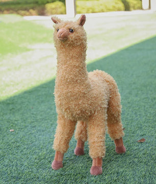 Pluche Alpaca Knuffel - Levensechte Llama Speelgoed in Verschillende Maten (38-140cm)