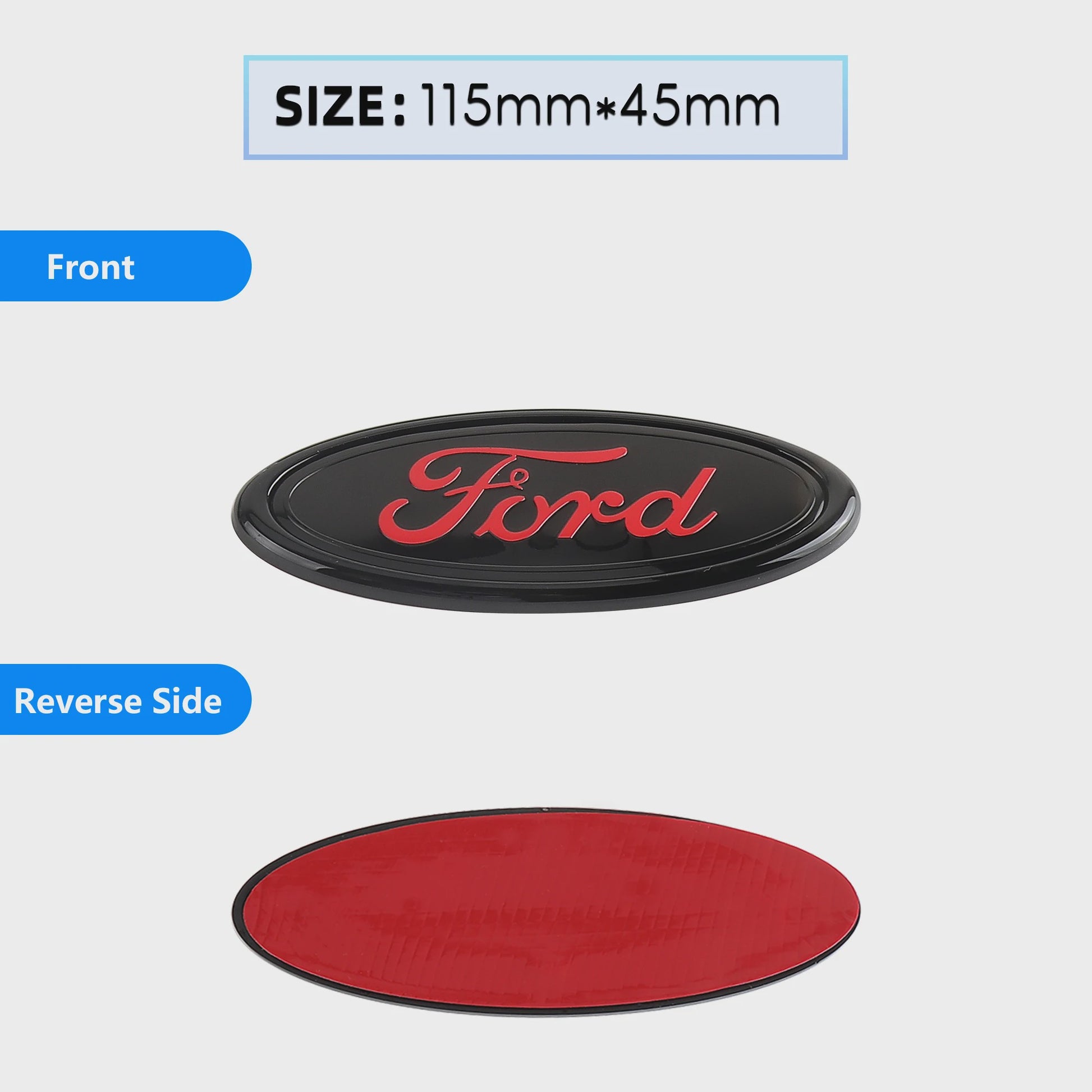 Ford Embleem Stickers - Set van 8 Stuks - Hood, Bonnet & Trunk - Universeel
