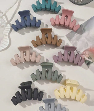 Set van 10 Kleurrijke Vierkante Haarklemmen - Sterke Grip & Antislip - 2.6 Inch