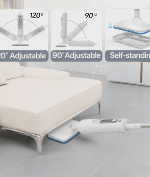 Krachtige 6-in-1 Stoomreiniger: Stoommop & Handheld Reiniger voor Alle Vloeren