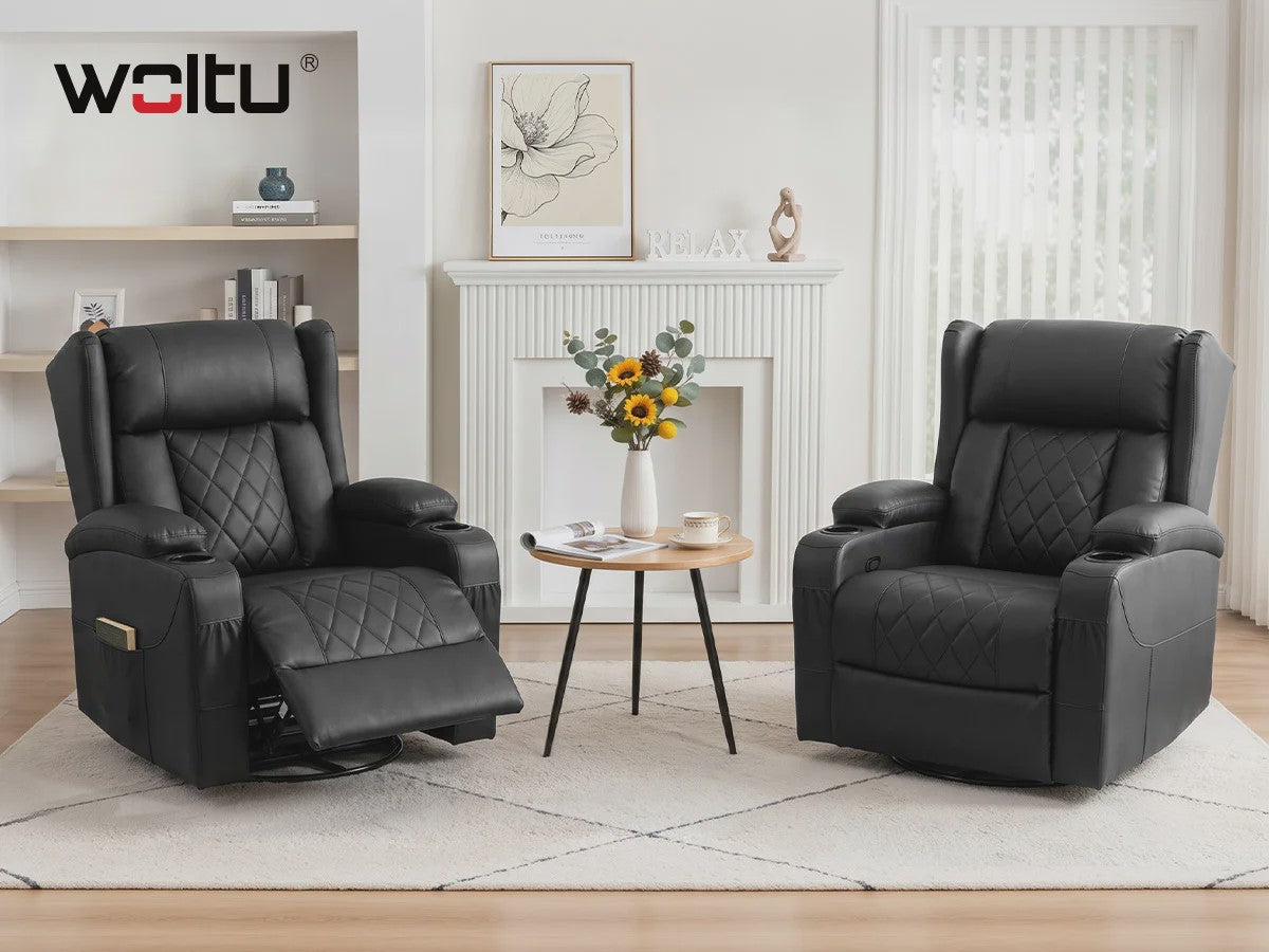 Draaibare Fauteuil met Verstelbare Rugleuning en Voetensteun | Comfortabel en Stijlvol