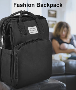 Multifunctionele Luiertas Rugzak met Babybedje - Grote Capaciteit & Waterdicht