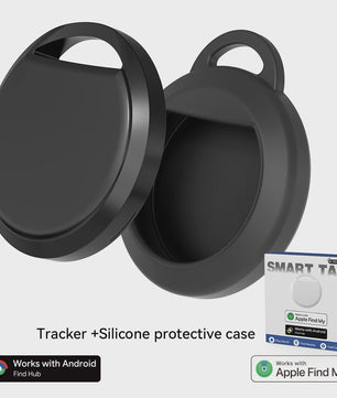 Slimme Tracker met Dubbel Systeem: Vind Alles met Google & Apple Find My
