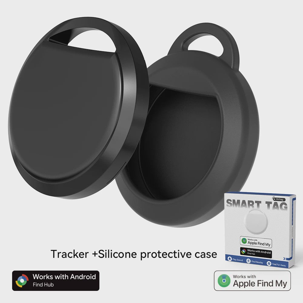 Slimme Tracker met Dubbel Systeem: Vind Alles met Google & Apple Find My