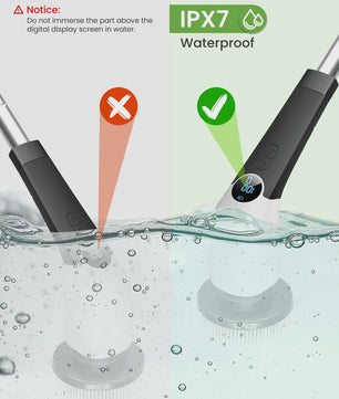 Elektrische Spin Scrubber 8-in-1 met Telescoopsteel en 8 Opzetborstels
