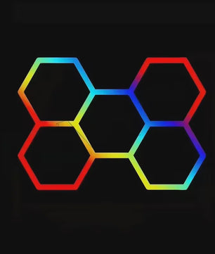 RGB Hexagon Muurverlichting met App Bediening - Sfeervolle Verlichting voor Gaming, Bar & Meer