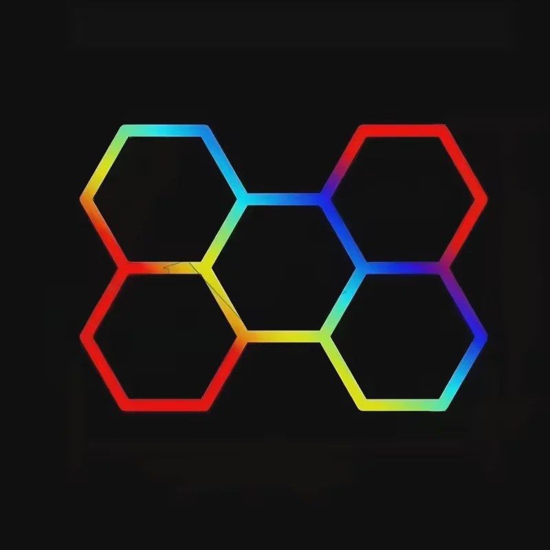 RGB Hexagon Muurverlichting met App Bediening - Sfeervolle Verlichting voor Gaming, Bar & Meer