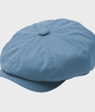 BOTVELA Heren Newsboy Cap - Katoenen Pet met 8 Panelen, Retro Stijl