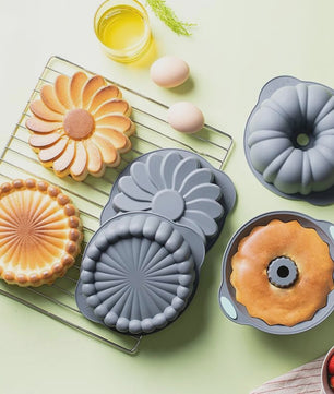 9-delige Siliconen Bakvorm Set - Non-stick & Hittebestendig - Diverse Vormen