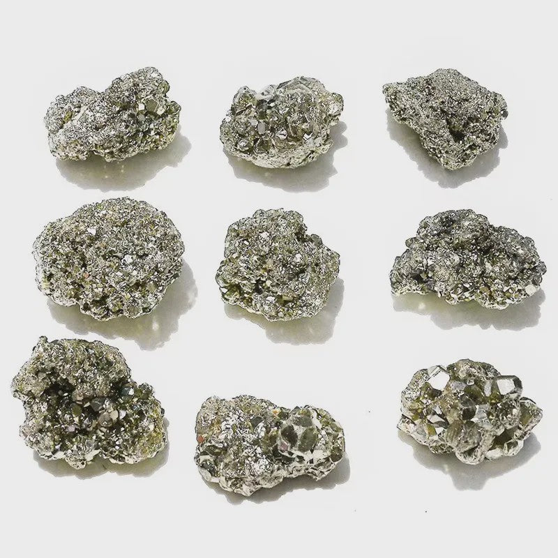 Natuurlijke Peru Pyriet Kristal Cluster - Uniek Mineraal voor Huisdecoratie & Energie