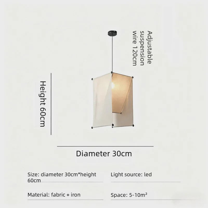 Japanse Stoffen Plafondlamp - Creatieve Hanglamp voor Hotel, Restaurant, Slaapkamer & Eetkamer