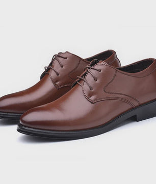 Zwarte Leren Herenschoenen - Stijlvolle Oxfords voor Formele Gelegenheden