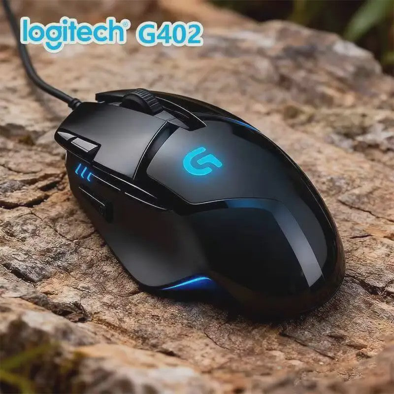 Logitech G402 Hyperion Fury FPS Gaming Muis - 1ms Respons, 32-bit ARM Processor, Anti-Slip