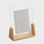 Stijlvol Houten Fotolijst met Acryl Glas - U-Vorm Design voor Desktop & Decoratie