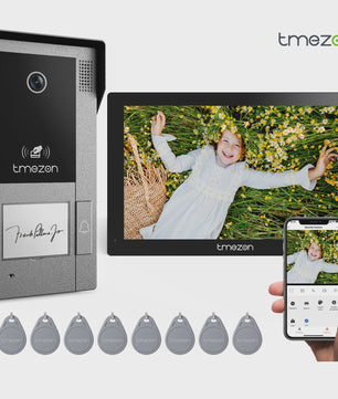 TMEZON MZ-790-D90 2-Draads Videofoon Systeem met 7" HD Touchscreen & Tuya App