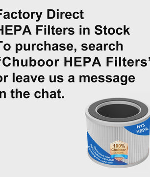 Chuboor Slimme Luchtreiniger met HEPA-filter, App & Alexa Bediening, PM2.5 Monitor