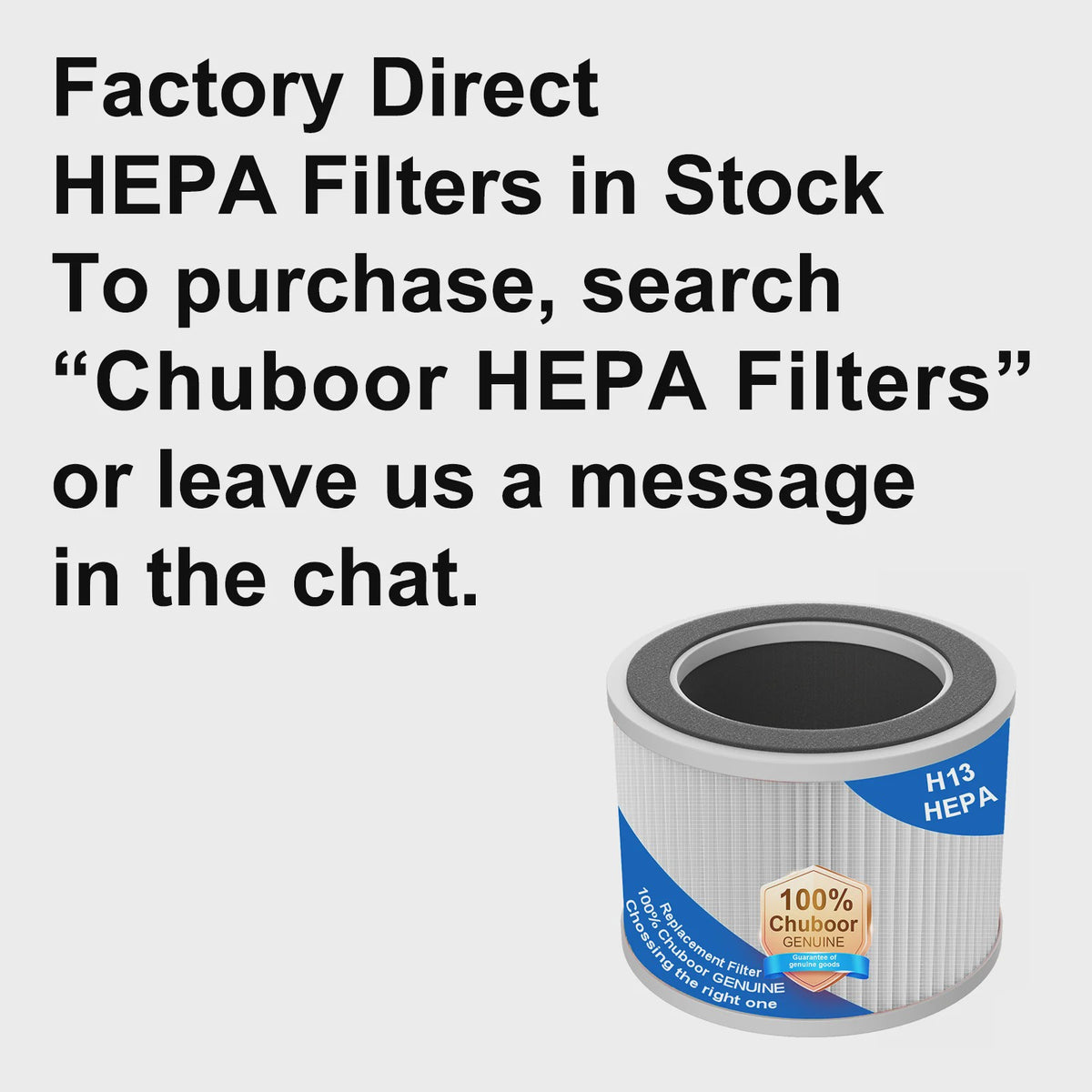 Chuboor Slimme Luchtreiniger met HEPA-filter, App & Alexa Bediening, PM2.5 Monitor