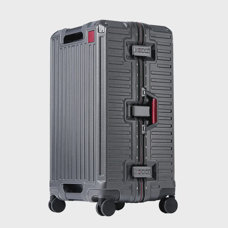Luxe Aluminium Frame Koffer Trolley - 20-30 inch - Reisbagage Heren & Dames - Met USB Poort & Bekerhouder
