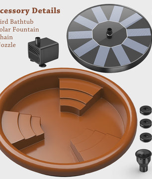 Vogelbad met Fontein & Ketting - Hangend Vogelbad voor Tuin & Patio