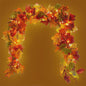 200cm Herfst Esdoornblad Slinger met Kunstbladeren - Decoratie voor Huis, Tuin, Halloween