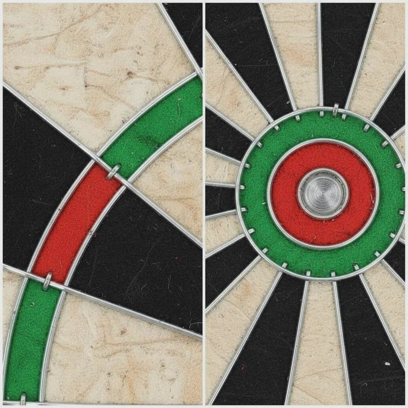 Professioneel Sisal Dartbord met 6 Darts - Toernooi Kwaliteit voor Huis, Bar & Recreatie