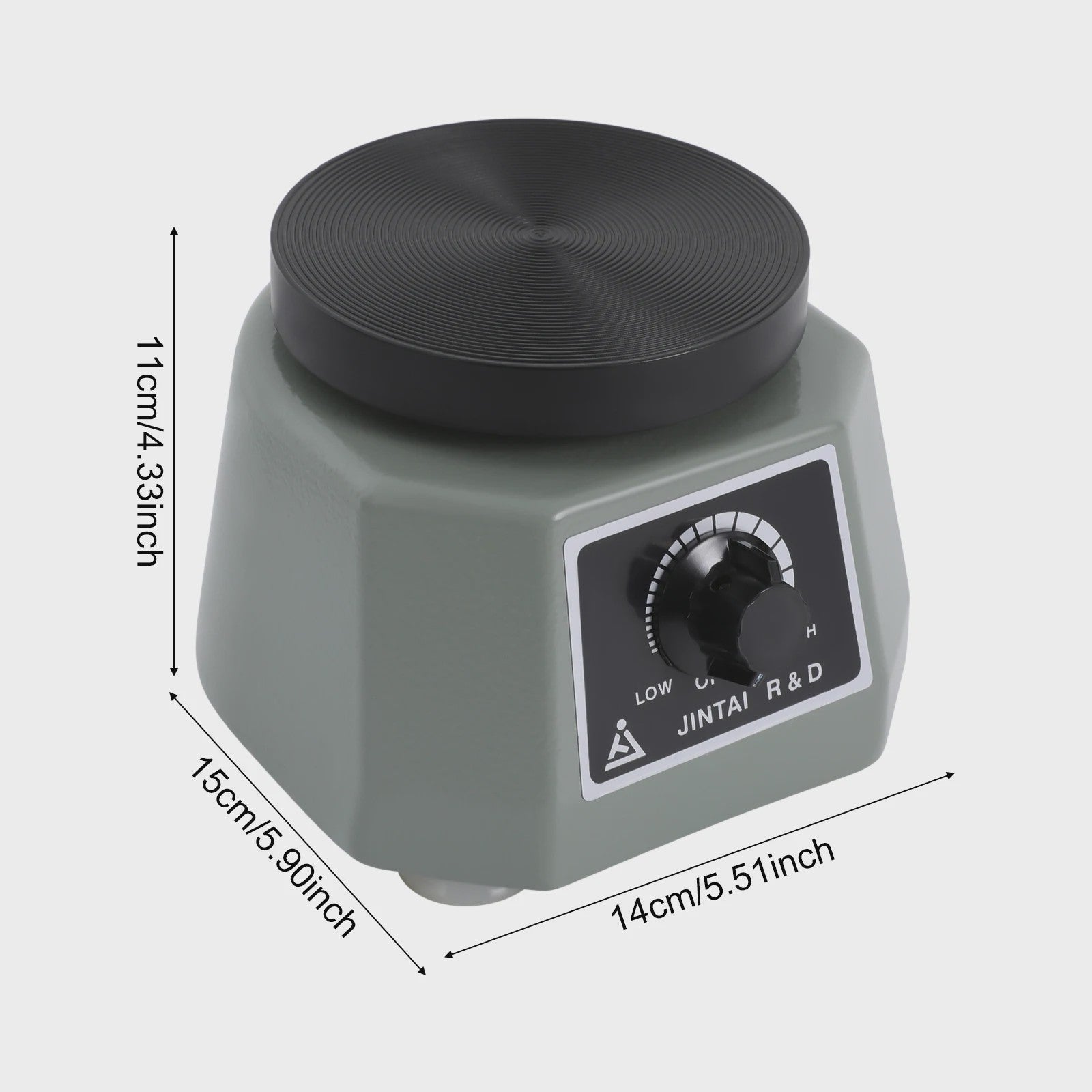 10cm Ronde Laboratorium Vibrator met Variabele Snelheid voor Gips en Modellen - 100W