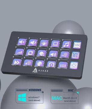 AJAZZ AKP03 Programmeerbaar Toetsenbord & Shortcut Controller voor Streaming, Trading en Audio