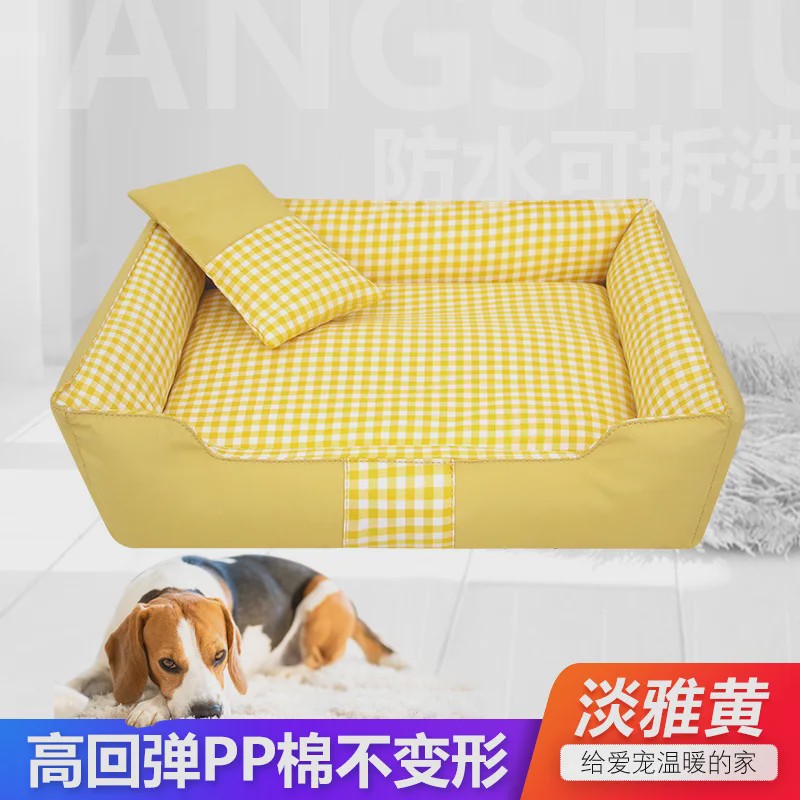 Comfortabel Hondenhok & Kattenmand - Wasbaar, Waterdicht Slaapbed voor Puppy's en Kleine Honden