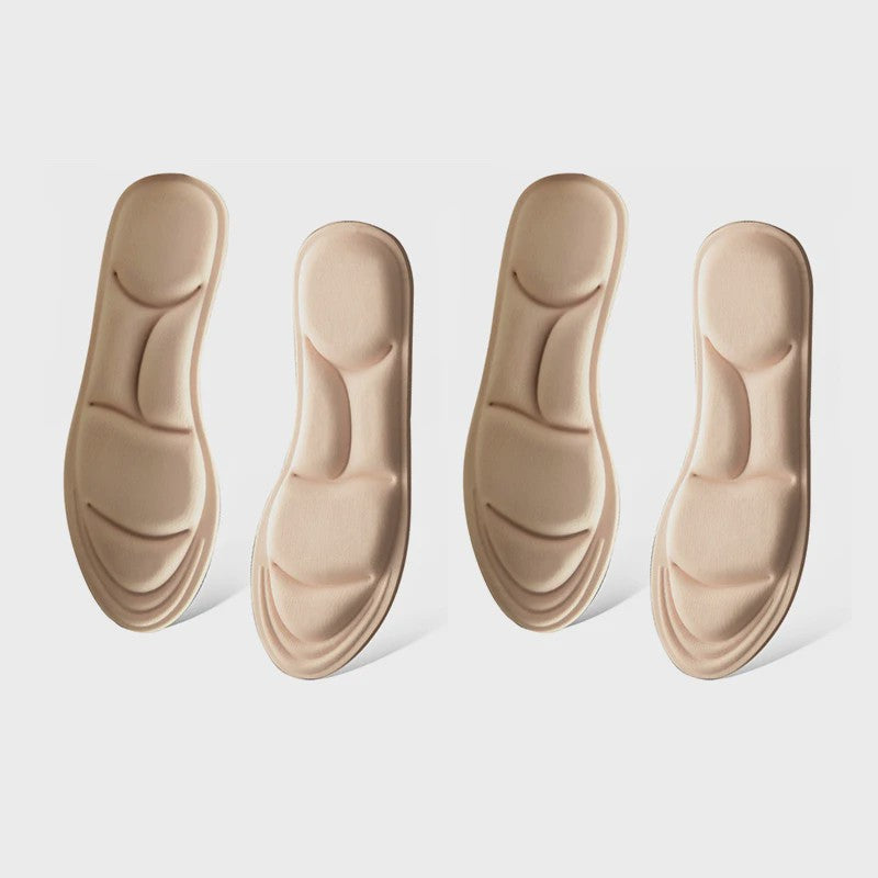 5D Massage Memory Foam Inlegzolen - Ademend, Dempende Steunzolen voor Sport & Dagelijks Gebruik