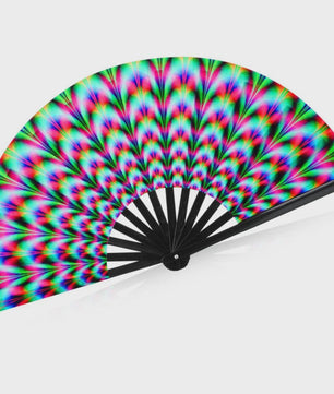 Grote Zilveren Klapwaaier - Perfect voor Festivals, Feesten & Dans