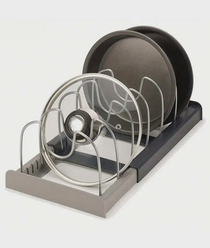 Uitbreidbaar Pannenhouders Rek - Keuken Organizer voor Pannen, Dekels en Bakvormen