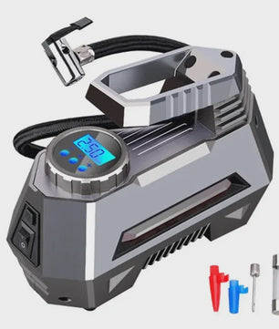 Draagbare 12V Auto Luchtpomp - 150 PSI Elektrische Bandenpomp voor Auto, Motor, Fiets & Ballen met LED