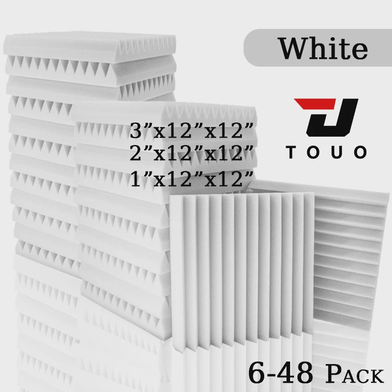 TOUO Akoestisch Schuim Panelen - Geluidsisolatie & Absorptie voor Studio, KTV, Kantoor (6-24 Stuks)